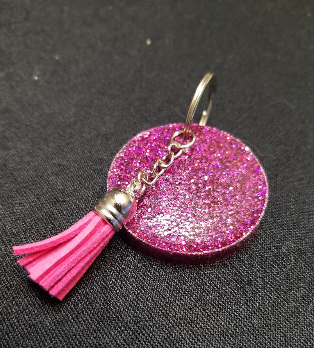 Dark Pink Keychain